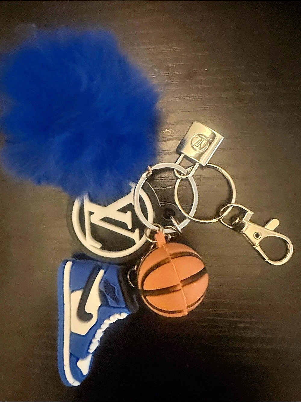 Inspired Keychain Charm Set Blue & White